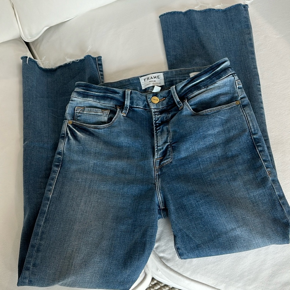Frame Denim Le Crop Mini Boot 28 Flora